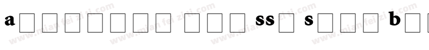 Atlantix Pro SSi Semi Bold字体转换